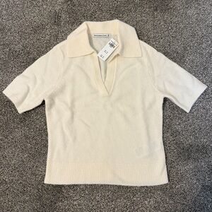 Abercrombie & Fitch Off-White Knit Top